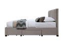 GRACE 160 łóżko z szufladami beżowy velvet GRACE 160 łóżko z szufladami beżowy velvet