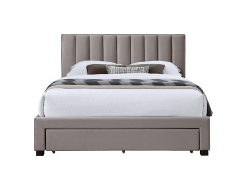 GRACE 160 łóżko z szufladami beżowy velvet GRACE 160 łóżko z szufladami beżowy velvet