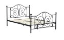 PANAMA 140 cm łóżko metalowe czarny PANAMA 140 cm łóżko metalowe czarny