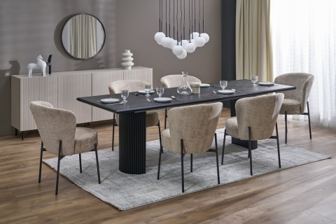 BOLERO stół rozkładany 160-250x90x78 cm dąb naturalny/czarny BOLERO stół rozkładany 160-250x90x78 cm dąb naturalny/czarny