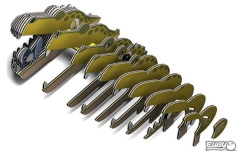Eugy Eugy Układanka Eko 3D Aligator Eugy Eugy Układanka Eko 3D Aligator