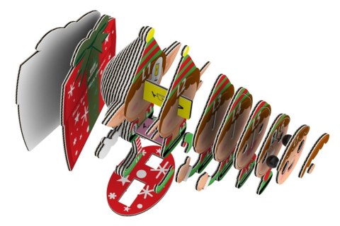 Eugy Eugy Układanka Eko 3D Elf Eugy Eugy Układanka Eko 3D Elf
