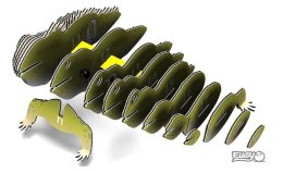 Eugy Eugy Układanka Eko 3D Hatteria Gad