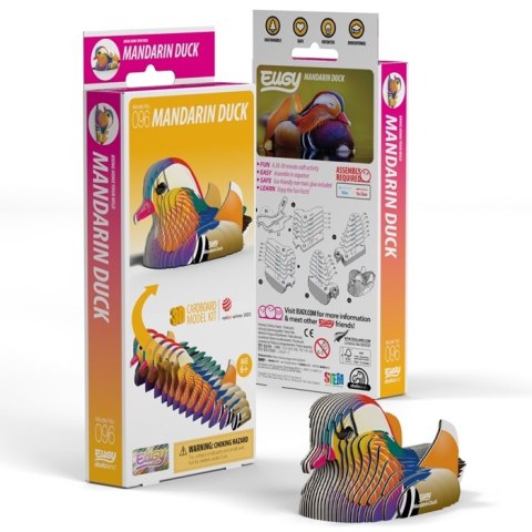 Eugy Eugy Układanka Eko 3D Kaczka Mandarynka Eugy Eugy Układanka Eko 3D Kaczka Mandarynka