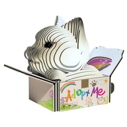 Eugy Eugy Układanka Eko 3D Kotek Syjamski Mocha
