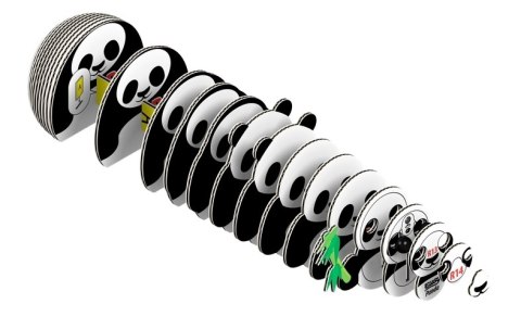 Eugy Eugy Układanka Eko 3D Panda Eugy Eugy Układanka Eko 3D Panda