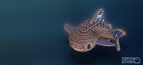 Eugy Eugy Układanka Eko 3D Rekin Wielorybi Eugy Eugy Układanka Eko 3D Rekin Wielorybi