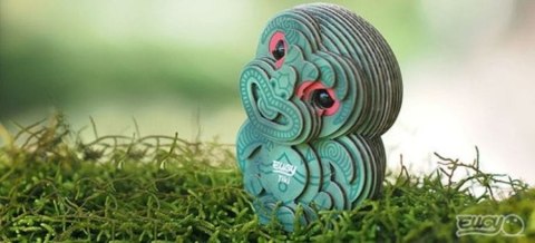 Eugy Eugy Układanka Eko 3D Tiki Eugy Eugy Układanka Eko 3D Tiki