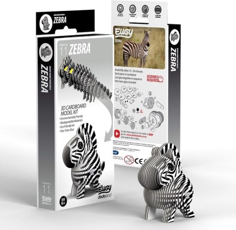 Eugy Eugy Układanka Eko 3D Zebra Eugy Eugy Układanka Eko 3D Zebra