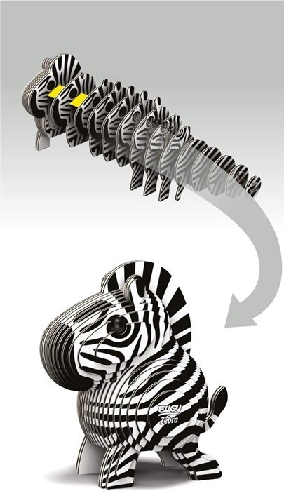 Eugy Eugy Układanka Eko 3D Zebra Eugy Eugy Układanka Eko 3D Zebra