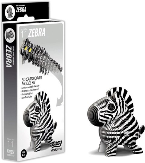 Eugy Eugy Układanka Eko 3D Zebra Eugy Eugy Układanka Eko 3D Zebra