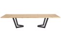 MASSIVE 2 stół rozkładany 160-250x90x77 cm dąb naturalny/czarny MASSIVE 2 stół rozkładany 160-250x90x77 cm dąb naturalny/czarny
