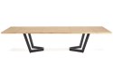 MASSIVE 2 stół rozkładany 160-250x90x77 cm dąb naturalny/czarny MASSIVE 2 stół rozkładany 160-250x90x77 cm dąb naturalny/czarny