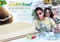 Materac lateksowo-kokosowy Hevea Brasil 200x140 (Bamboo)