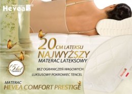 Materac lateksowy Hevea Comfort Prestige 200x80 (Bamboo)