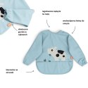 Done by Deer Done by Deer Śliniak z Rękawami 6-18m Tiny Farm Blue