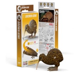 Eugy Eugy Układanka Eko 3D Brązowe Kiwi