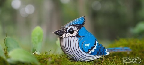 Eugy Eugy Układanka Eko 3D Ptak Modrosójka Eugy Eugy Układanka Eko 3D Ptak Modrosójka