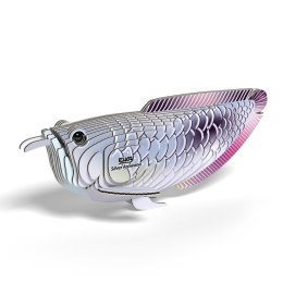 Eugy Eugy Układanka Eko 3D Ryba Arowana Srebrna