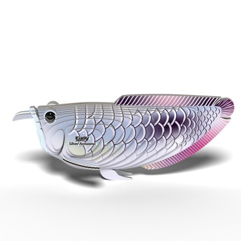 Eugy Eugy Układanka Eko 3D Ryba Arowana Srebrna Eugy Eugy Układanka Eko 3D Ryba Arowana Srebrna
