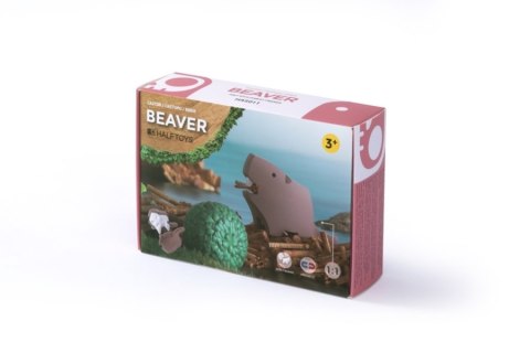 Halftoys Halftoys Magnetyczny Składany Bóbr Halftoys Halftoys Magnetyczny Składany Bóbr