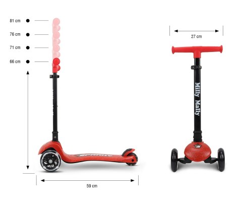 Milly Mally Milly Mally Scooter Sparky Red Milly Mally Milly Mally Scooter Sparky Red