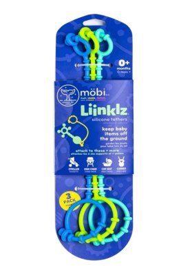 Mobi Mobi Zestaw Trzech Silikonowych Pasków do Zabawek Liinklz