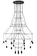 Moosee MOOSEE lampa wisząca FLUSSO 20 czarna