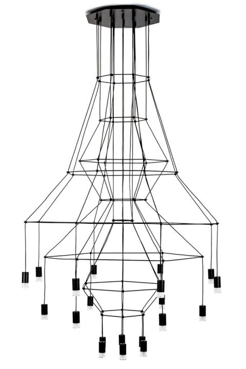 Moosee MOOSEE lampa wisząca FLUSSO 20 czarna