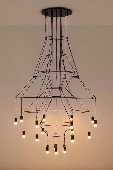 Moosee MOOSEE lampa wisząca FLUSSO 20 czarna Moosee MOOSEE lampa wisząca FLUSSO 20 czarna