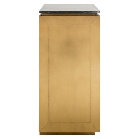 Richmond Interiors RICHMOND komoda FINSBURY 101 cm - mosiądz, szkło, marmur, MDF Richmond Interiors RICHMOND komoda FINSBURY 101 cm - mosiądz, szkło, marmur, MDF