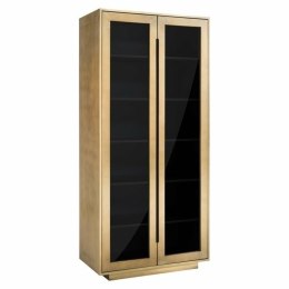 Richmond Interiors RICHMOND komoda FINSBURY 209 cm - mosiądz, szkło, MDF