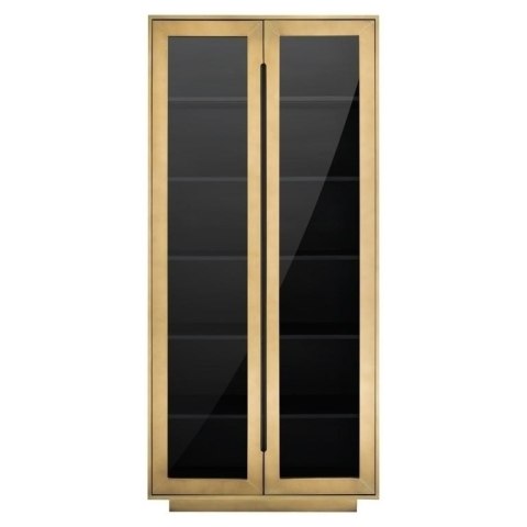 Richmond Interiors RICHMOND komoda FINSBURY 209 cm - mosiądz, szkło, MDF Richmond Interiors RICHMOND komoda FINSBURY 209 cm - mosiądz, szkło, MDF