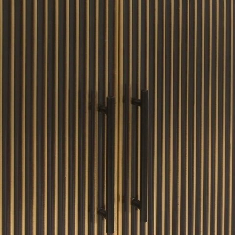 Richmond Interiors RICHMOND komoda LES ARCS 180 cm - szczotkowane złoto, mosiądz, MDF Richmond Interiors RICHMOND komoda LES ARCS 180 cm - szczotkowane złoto, mosiądz, MDF