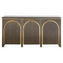 Richmond Interiors RICHMOND komoda LES ARCS - szczotkowane złoto, mosiądz, marmur, MDF Richmond Interiors RICHMOND komoda LES ARCS - szczotkowane złoto, mosiądz, marmur, MDF