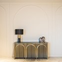 Richmond Interiors RICHMOND komoda LES ARCS - szczotkowane złoto, mosiądz, marmur, MDF Richmond Interiors RICHMOND komoda LES ARCS - szczotkowane złoto, mosiądz, marmur, MDF