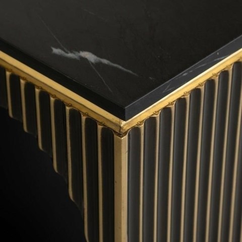 Richmond Interiors RICHMOND konsola LES ARCS - szczotkowane złoto, mosiądz, marmur, MDF Richmond Interiors RICHMOND konsola LES ARCS - szczotkowane złoto, mosiądz, marmur, MDF