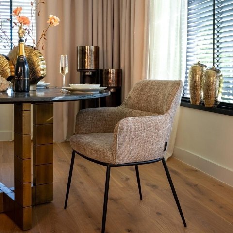 Richmond Interiors RICHMOND krzesło BELLA ciemny beż Richmond Interiors RICHMOND krzesło BELLA ciemny beż