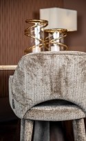 Richmond Interiors RICHMOND krzesło DONNATELLA brązowe - trudnopalne Richmond Interiors RICHMOND krzesło DONNATELLA brązowe - trudnopalne