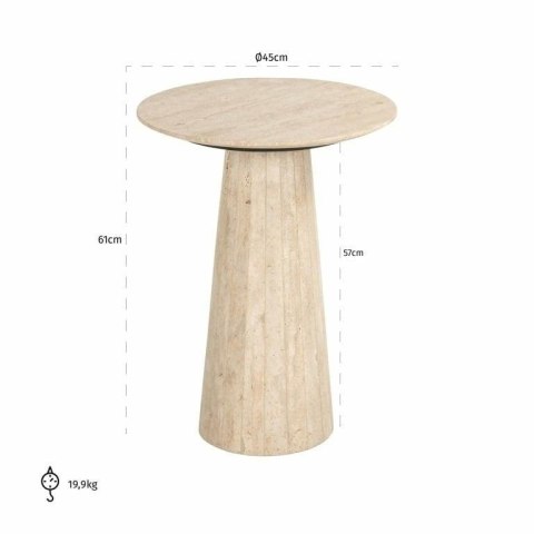 Richmond Interiors RICHMOND stolik CAVO beżowy Richmond Interiors RICHMOND stolik CAVO beżowy