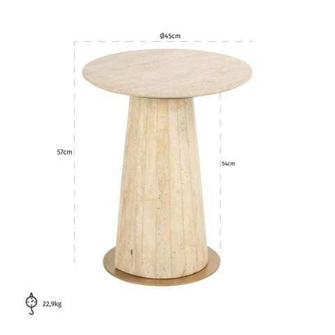 Richmond Interiors RICHMOND stolik KIBO beżowy Richmond Interiors RICHMOND stolik KIBO beżowy