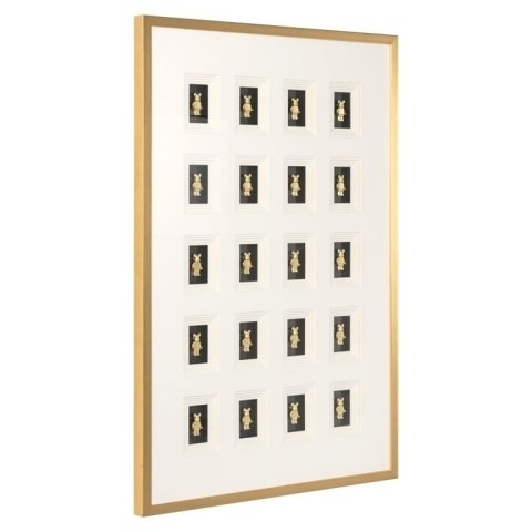 Richmond Interiors RICHMOND obraz BEAR BLOCK 3D 100x70 cm Richmond Interiors RICHMOND obraz BEAR BLOCK 3D 100x70 cm