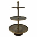 Richmond Interiors RICHMOND patera na ciasto FALLSTAFF brązowa Richmond Interiors RICHMOND patera na ciasto FALLSTAFF brązowa