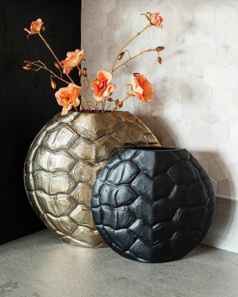 Richmond Interiors RICHMOND wazon INES czarny Richmond Interiors RICHMOND wazon INES czarny