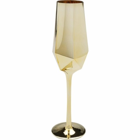 Kare Design KARE komplet 4 kieliszków do szampana DIAMOND 365 ml złoty Kare Design KARE komplet 4 kieliszków do szampana DIAMOND 365 ml złoty