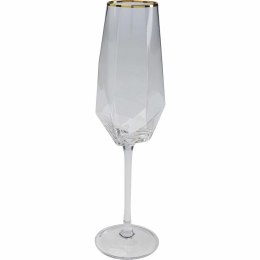 Kare Design KARE komplet 4 kieliszków do szampana DIAMOND RIM 360 ml