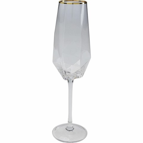 Kare Design KARE komplet 4 kieliszków do szampana DIAMOND RIM 360 ml Kare Design KARE komplet 4 kieliszków do szampana DIAMOND RIM 360 ml