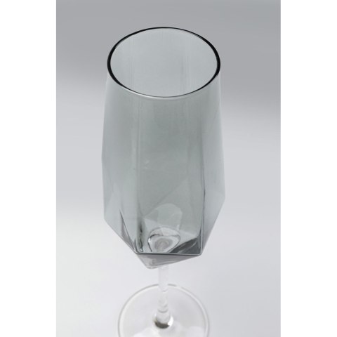 Kare Design KARE komplet 4 kieliszków do szampana DIAMOND SMOKE 365 ml Kare Design KARE komplet 4 kieliszków do szampana DIAMOND SMOKE 365 ml