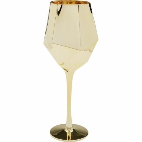 Kare Design KARE komplet 4 kieliszków do wina DIAMOND 660 ml złoty Kare Design KARE komplet 4 kieliszków do wina DIAMOND 660 ml złoty
