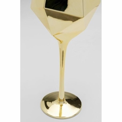 Kare Design KARE komplet 4 kieliszków do wina DIAMOND 660 ml złoty Kare Design KARE komplet 4 kieliszków do wina DIAMOND 660 ml złoty